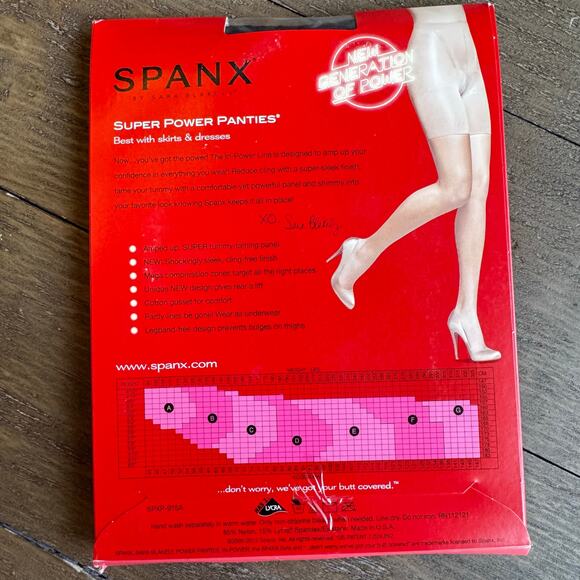 SPANX Super Power Panties Black Size G Mid Thigh Tummy Control Shaper Panties - Picture 3 of 7